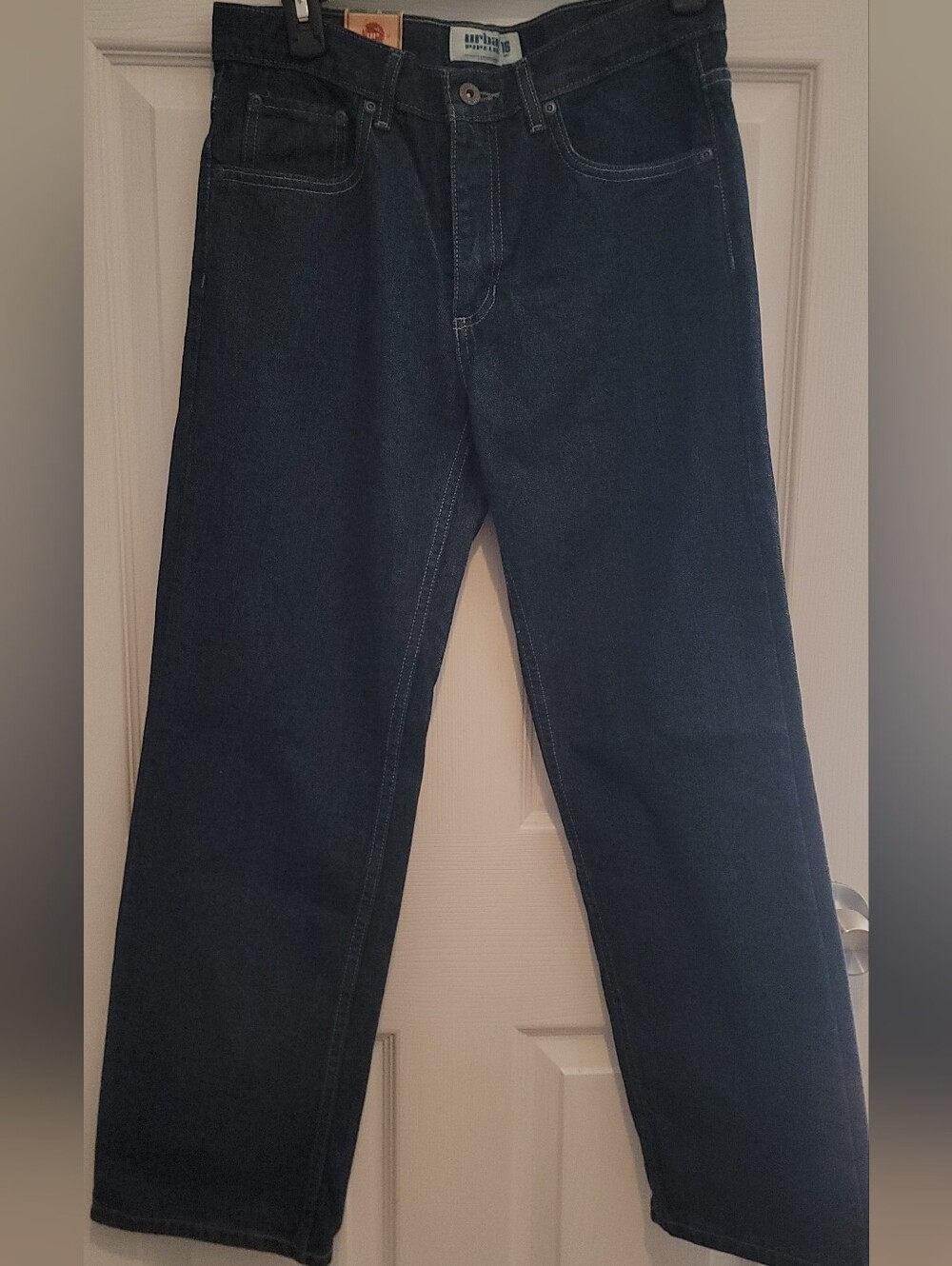 Size 16 urban pipeline Boy's Straight Jeans in Dark Blue NWT